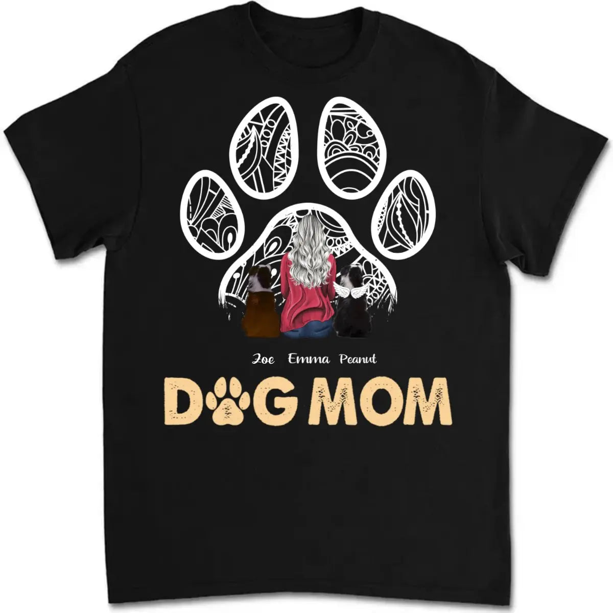 Dog Lovers - DogMom (2024) - Personalized Unisex T-shirt T-shirt The Next Custom Gift