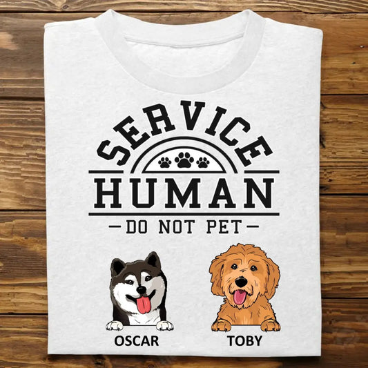 Dog Lovers - Dogs Service Human Logo - Personalized T-Shirt Shirts & Tops The Next Custom Gift