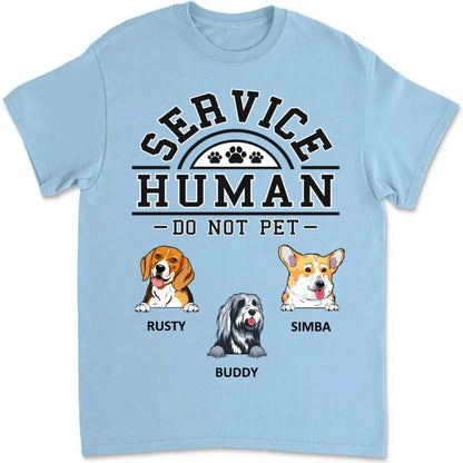 Dog Lovers - Dogs Service Human Logo - Personalized T-Shirt Shirts & Tops The Next Custom Gift