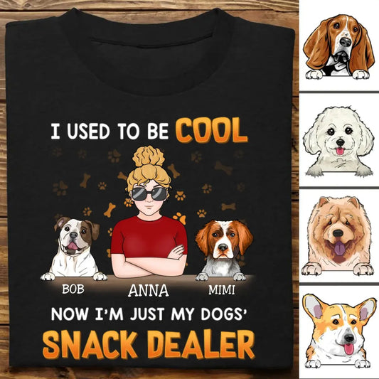 Dog Lovers - I'm Just My Dog's Snack Dealer - Personalized T-Shirt - The Next Custom Gift  Shirts & Tops