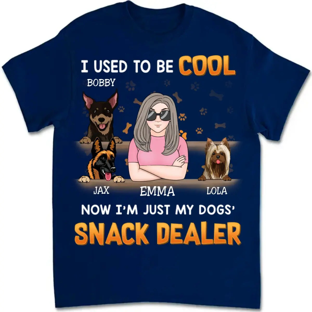 Dog Lovers - I'm Just My Dog's Snack Dealer - Personalized T-Shirt