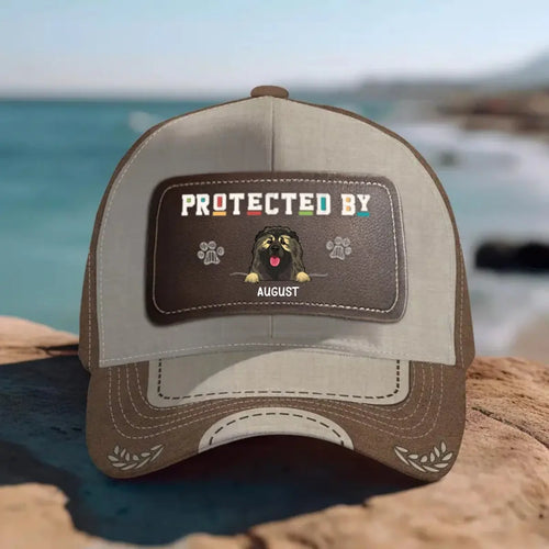 Dog Lovers - Protected By (D) - Personalized Classic Cap (Ver 1) Hat The Next Custom Gift