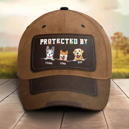 Dog Lovers - Protected By (D) - Personalized Classic Cap (Ver 2) Hat The Next Custom Gift