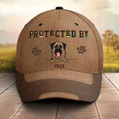 Dog Lovers - Protected By (D) - Personalized Classic Cap (Ver 3) Hat The Next Custom Gift