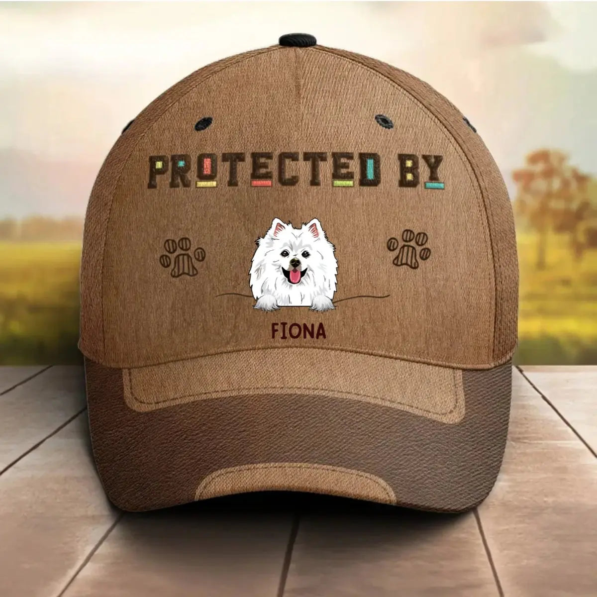 Dog Lovers - Protected By (D) - Personalized Classic Cap (Ver 3) Hat The Next Custom Gift