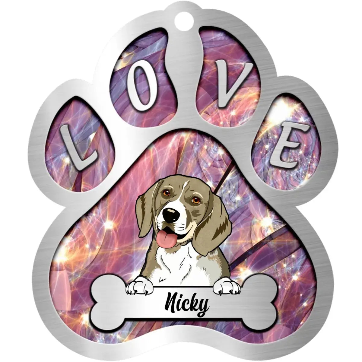 Dog Lovers - Sparkling Dog Mom - Personalized Acrylic Keychain - The Next Custom Gift  Keychain