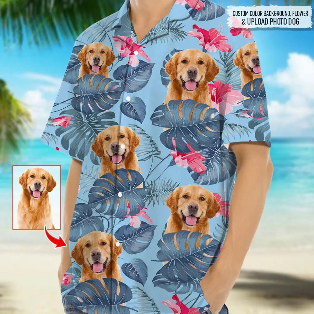 Dog Lovers - Upload Photo Dog - Personalized Hawaiian Shirt Hawaiian Shirt The Next Custom Gift