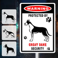 Dog Lovers - Warning Protected By Dog Security - Personalized Metal Sign Metal Sign The Next Custom Gift