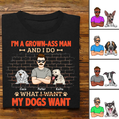 Dog Lovers - What I Want My Dogs Want - Personalized T-shirt (LH) - The Next Custom Gift  Shirts & Tops