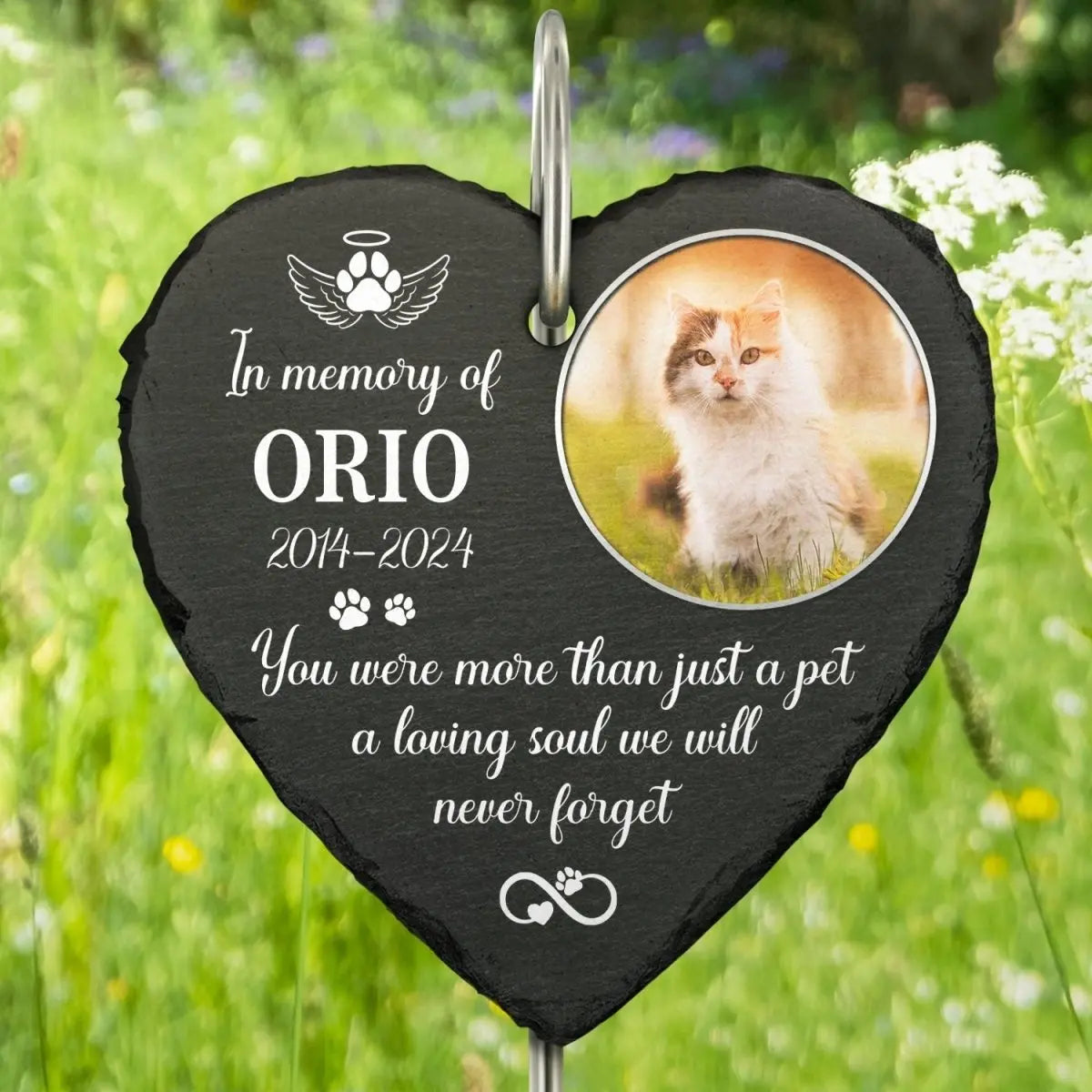 Dog Lovers - You Were More Than Just A Pet - Personalized Upload Photo Memorial Garden Slate & Hook Slate & Hook The Next Custom Gift