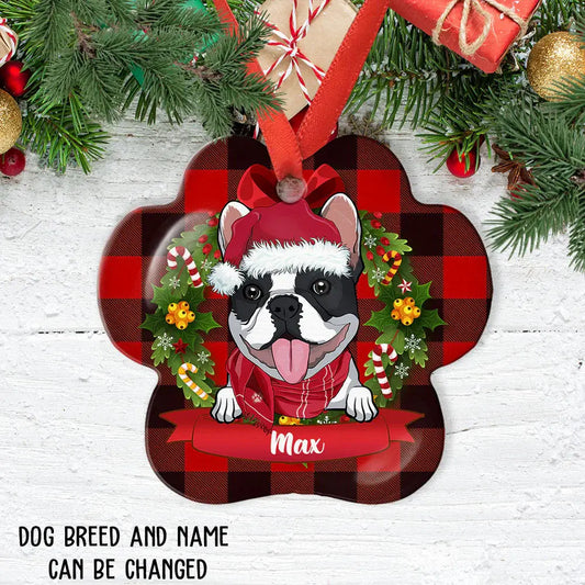 Dog Name Christmas - Personalized Custom Aluminum Ornament ornament The Next Custom Gift