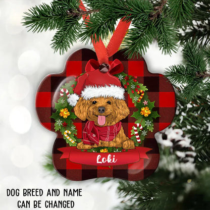 Dog Name Christmas - Personalized Custom Aluminum Ornament ornament The Next Custom Gift