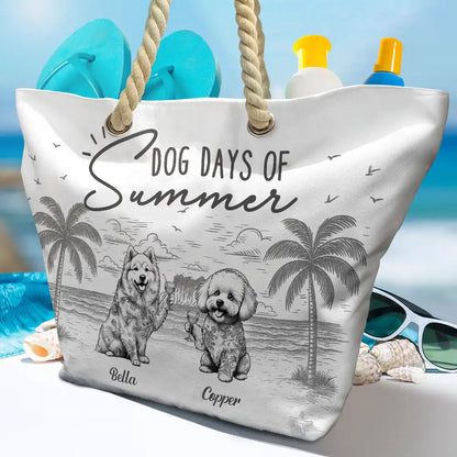 Dog Days Of Summer - Personalized Beach Bag
