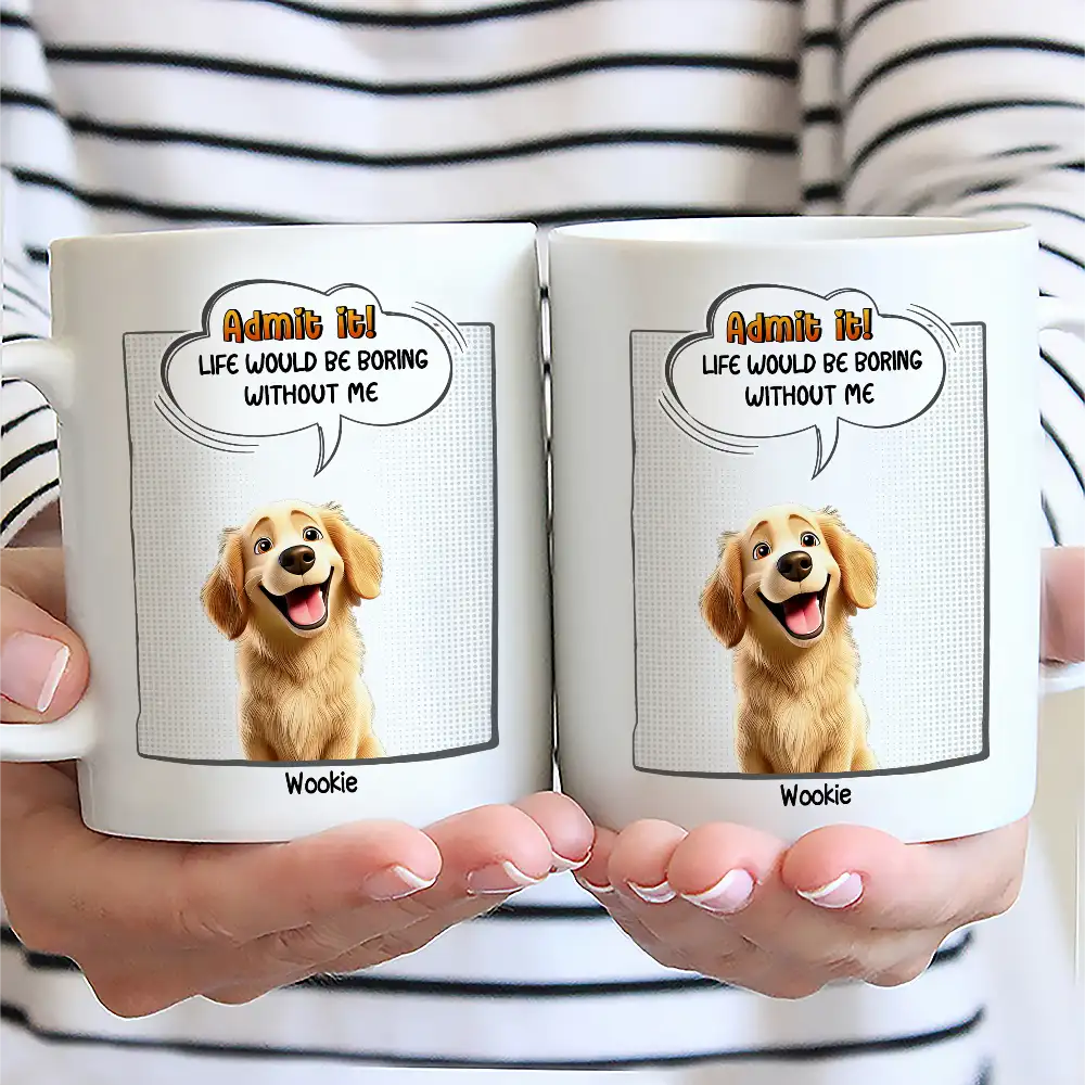 Dog Lovers We Woof You Every Day - Personalized Mug