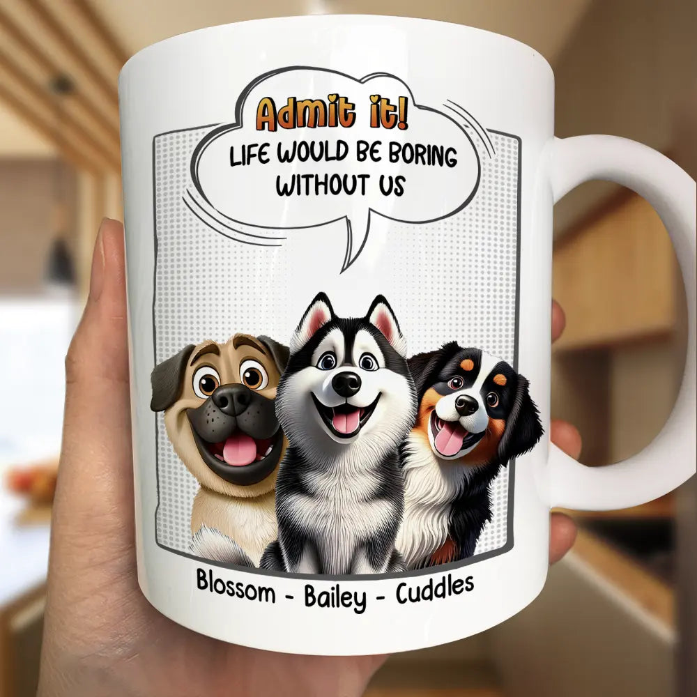 Dog Lovers We Woof You Every Day - Personalized Mug