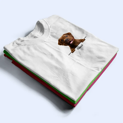 Dog Mom Dog Dad 3D Effect - Personalized T Shirt