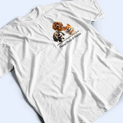 Dog Mom Dog Dad 3D Effect - Personalized T Shirt