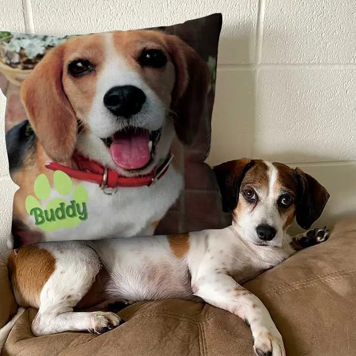 Dogs Lovers - Personalized Pet Pillow, Custom Pillows with Picture - Personalized Pillow Pillow The Next Custom Gift