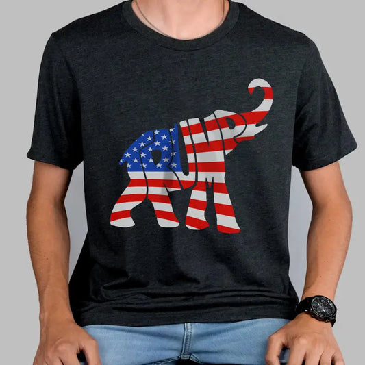 Donald Trump Republican Elephant American Flag Shirt DM01 62943 Shirts & Tops The Next Custom Gift