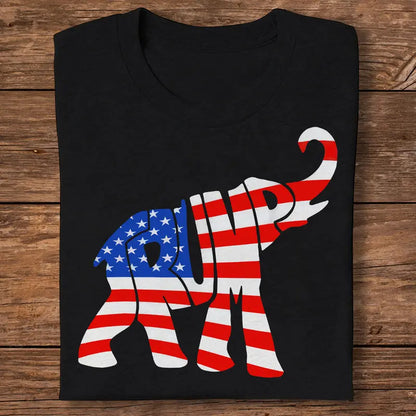 Donald Trump Republican Elephant American Flag Shirt DM01 62943 Shirts & Tops The Next Custom Gift