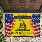 Dont Tread On Me America 250th - Personalized Doormat