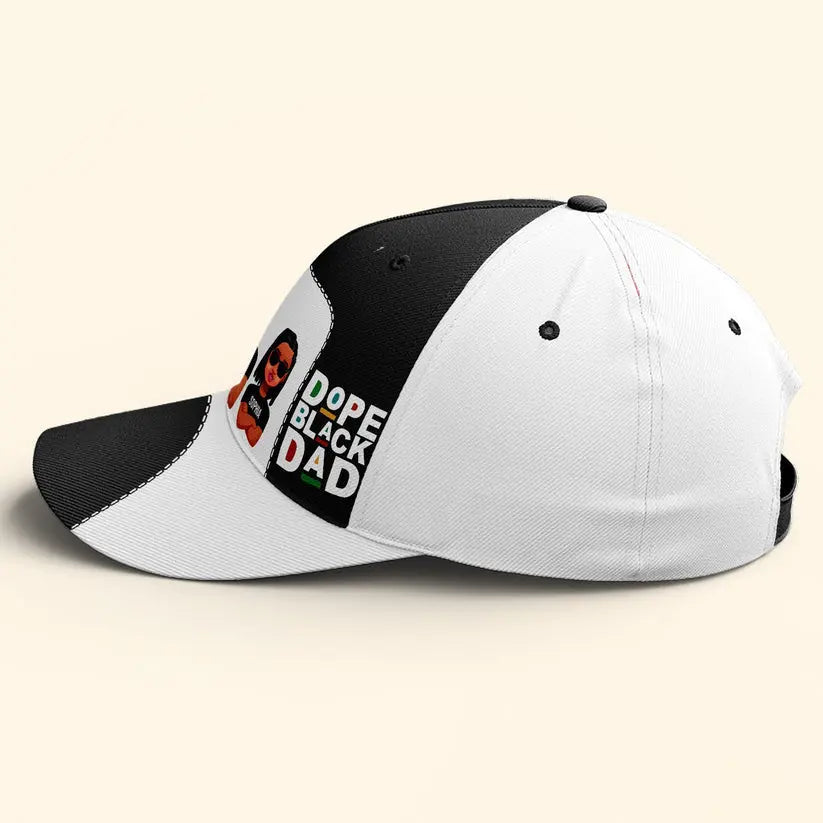 Dope Black Dad Ver 2 - Personalized Classic Cap Hat The Next Custom Gift