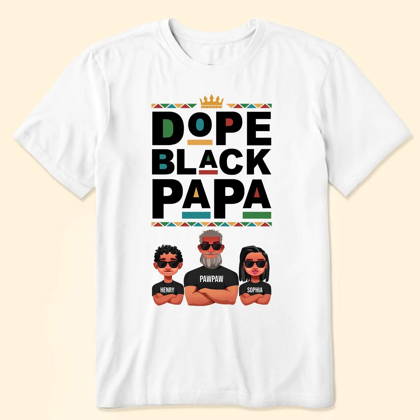 Dope Black Grandparents - Personalized Shirt Shirts & Tops The Next Custom Gift