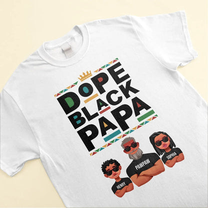 Dope Black Grandparents - Personalized Shirt Shirts & Tops The Next Custom Gift