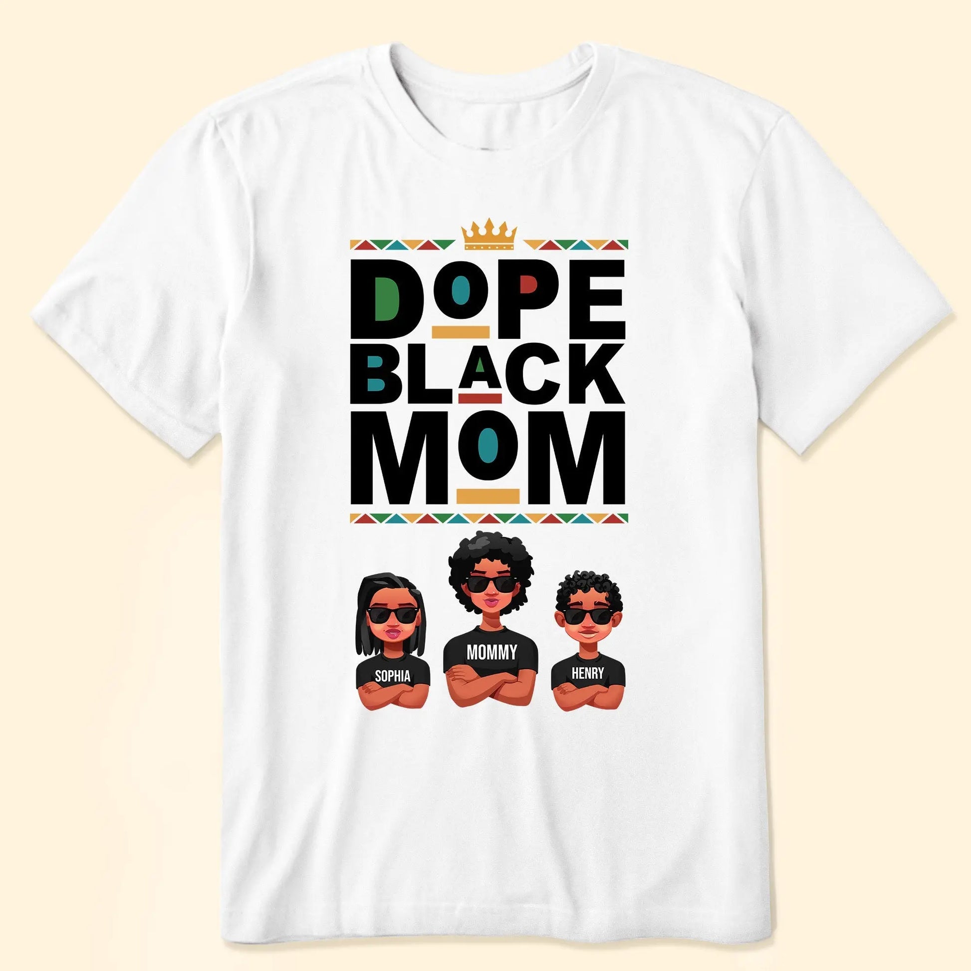 Dope Black Mom - Personalized Shirt Shirts & Tops The Next Custom Gift