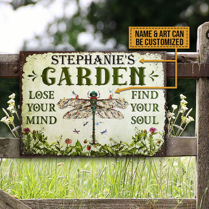 Lose Your Mind Custom Classic Metal Signs, Perfect Gift For Gardener