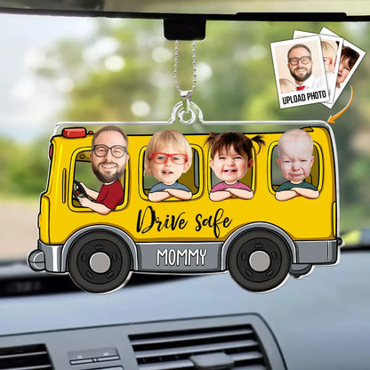 Drive Safe Mommy - Personalized Car Photo Ornament Car Ornament The Next Custom Gift