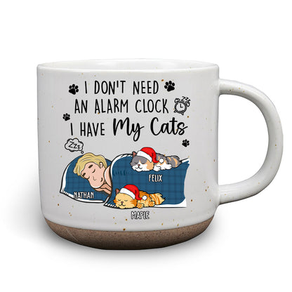 My Cat Alarm Clock - Personalized Custom Pottery Mug