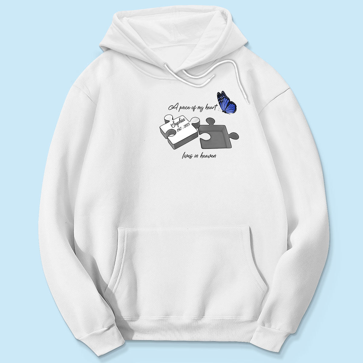 A Piece Of My Heart Lives In Heaven Memorial Gift Personalized Shirt