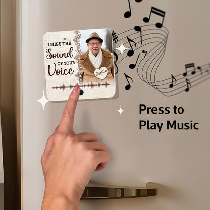 Always With You Custom Photo Voice Message Memorial Keepsake Personalized Music Fridge Magnet