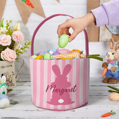 Easter - Customizing Kid's Name With Easter Bunny  - Personalized Easter Basket MCN