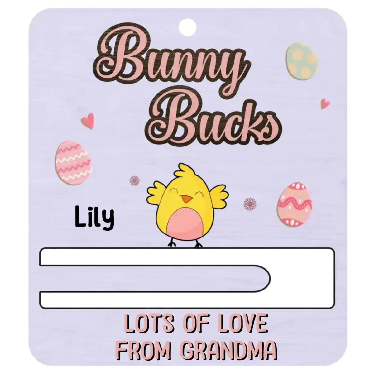 Easter Day - Bunny Bucks, Happy Easter Day - Personalized Money Holder  The Next Custom Gift