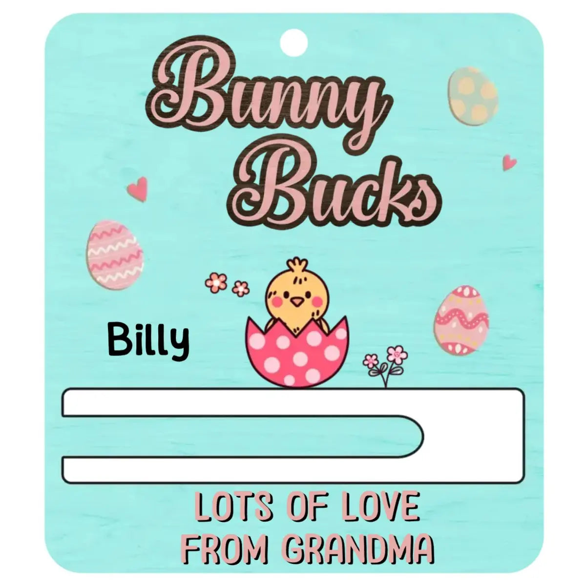 Easter Day - Bunny Bucks, Happy Easter Day - Personalized Money Holder  The Next Custom Gift