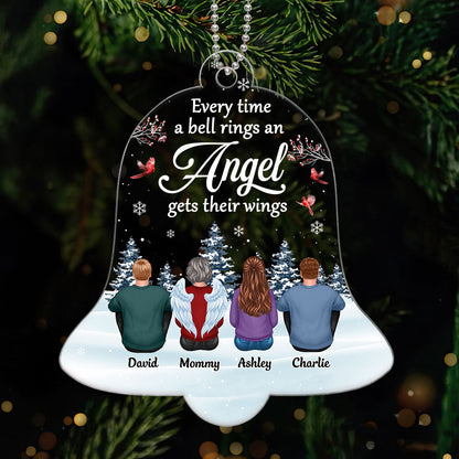 Every Time A Bell Rings Family Memorial Personalized Acrylic Ornament