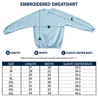 Nana's Garden Flowers - Birthday, Loving Gift For Grandma, Mom, Mum, Mother - Personalized Embroidered Sweatshirt