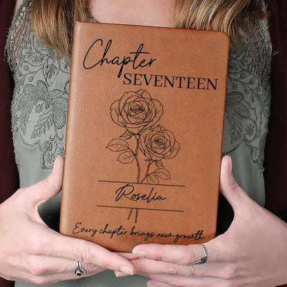 Every Chapter Brings New Growth Birthday Gifts - Personalized Leather Journal