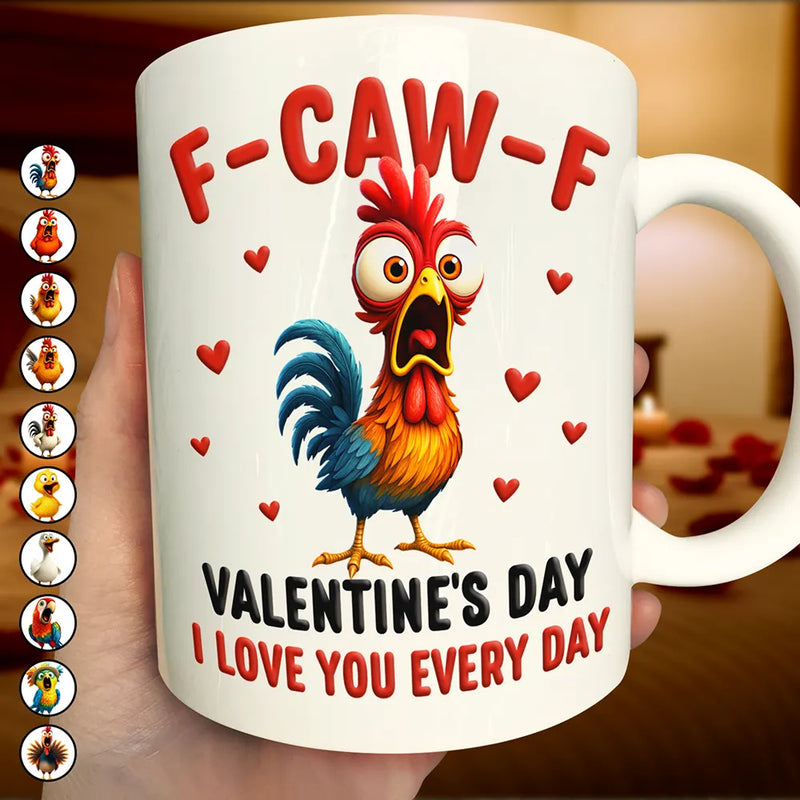 F Caw F Valentine's Day - Personalized Mug