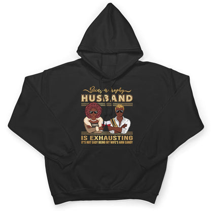 Trophy Husband - Funny Gift For Married Couples - Personalized Custom Sweatshirt