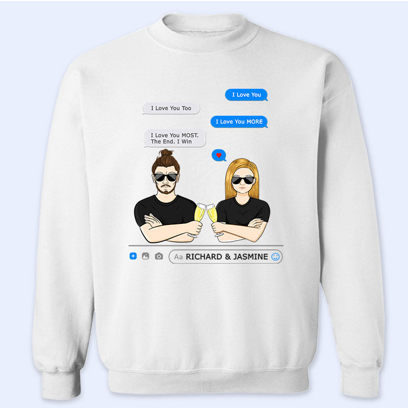 Family Couple I Love You Most - Gift For Couple - Personalized Custom Sweatshirt