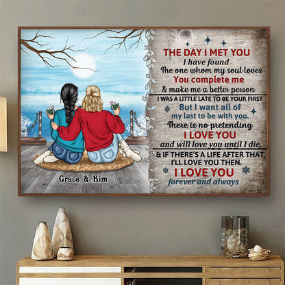 Family Couple The Day I Met You - Personalized Custom Poster