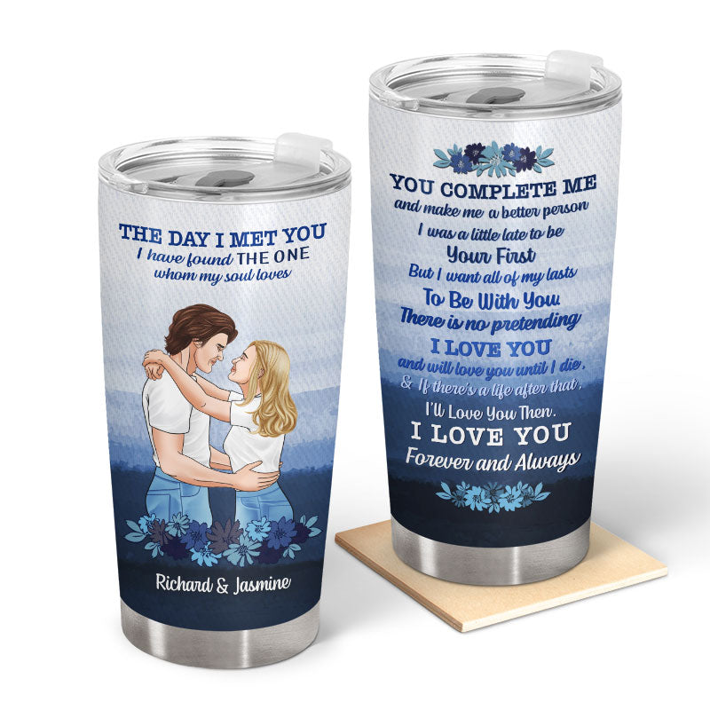 Whom My Soul Loves - Gift For Couples - Personalized Custom Tumbler