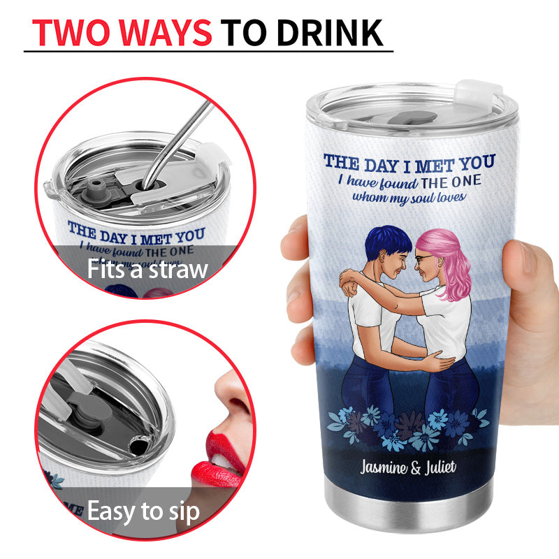 Whom My Soul Loves - Gift For Couples - Personalized Custom Tumbler