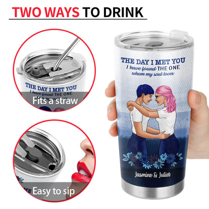 Whom My Soul Loves - Gift For Couples - Personalized Custom Tumbler