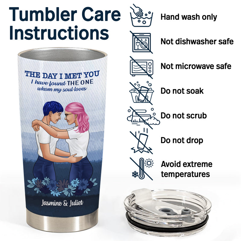 Whom My Soul Loves - Gift For Couples - Personalized Custom Tumbler