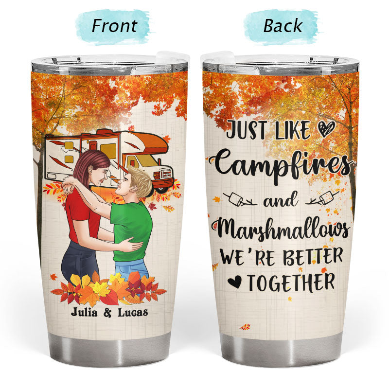 Camping Couple We're Better Together - Personalized Custom Tumbler