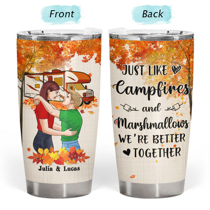 Camping Couple We're Better Together - Personalized Custom Tumbler